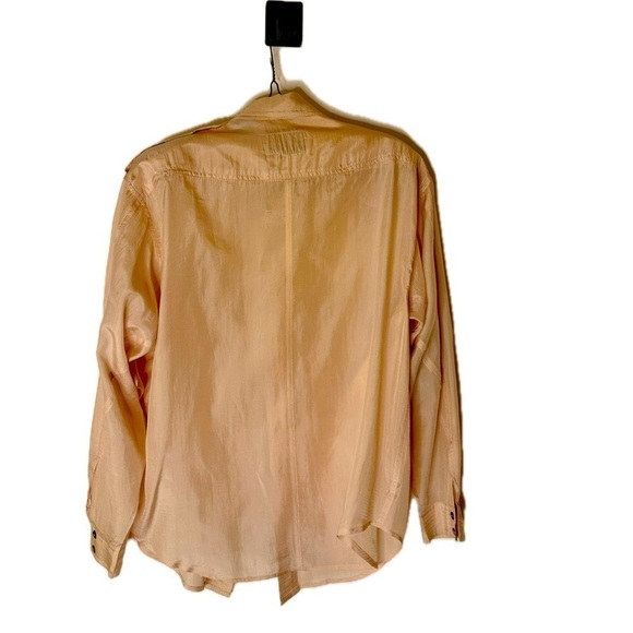 Vintage Liz Claiborne Sport Button-Down Blouse – Medium Petite – Pink Blush - Picture 2 of 5